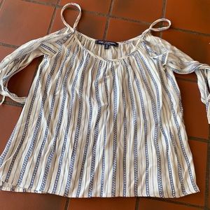 Shirt with Ties On Arms